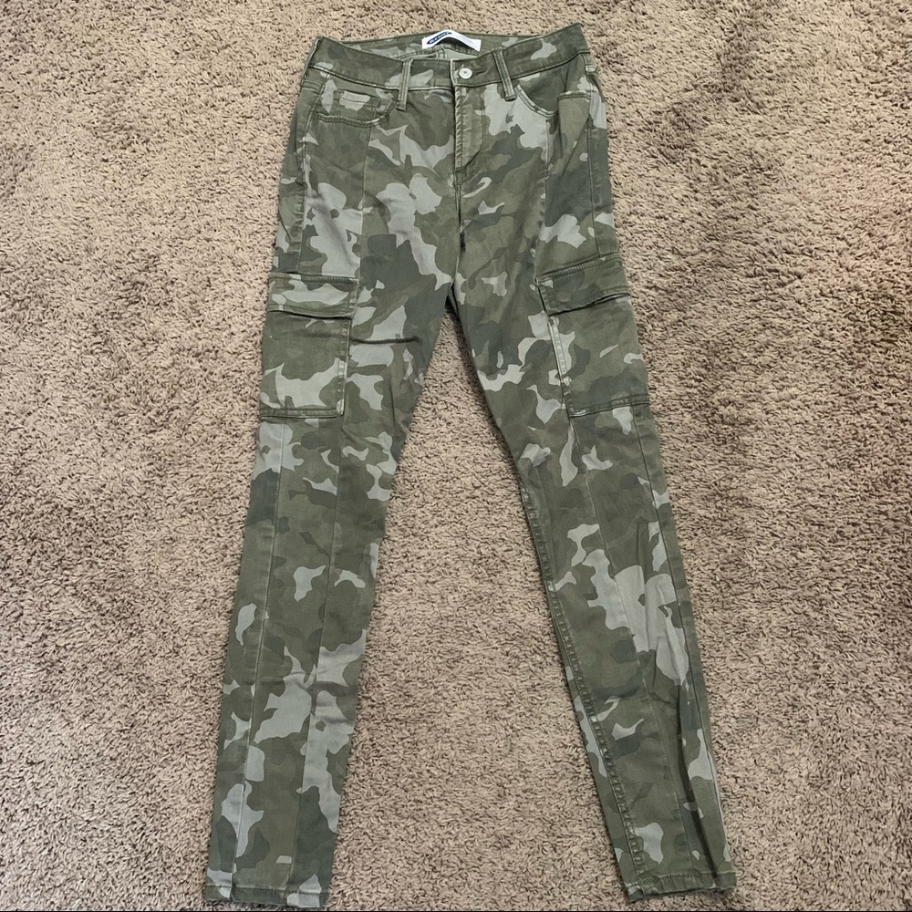 Old Navy Camouflage Rockstar Cargo Skinny Jeans 4